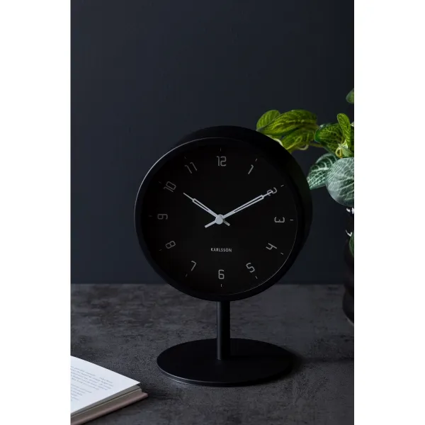 Karlsson 5951BK dizajnové stolné hodiny 23 cm