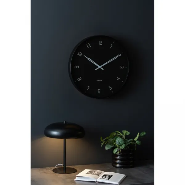 Karlsson 5950BK dizajnové nástenné hodiny 40 cm