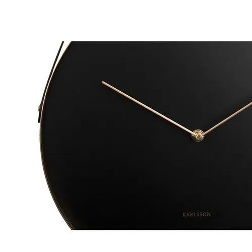 Karlsson 5767BK dizajnové nástenné hodiny, pr. 34 cm