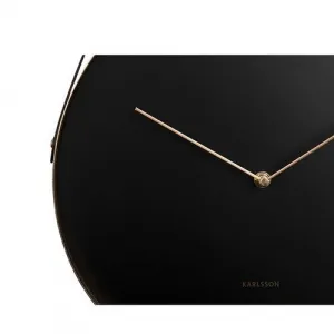 Karlsson 5767BK dizajnové nástenné hodiny, pr. 34 cm