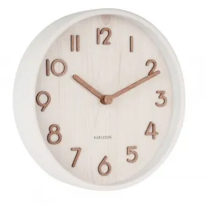 Karlsson 5808WH Dizajnové nástenné hodiny pr. 22 cm
