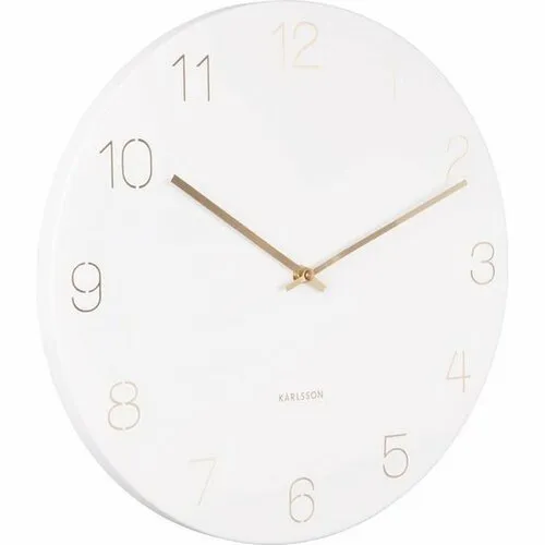 Karlsson 5762WH dizajnové nástenné hodiny, pr. 40 cm