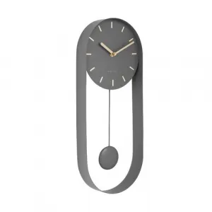 Karlsson 5822GY Dizajnové kyvadlové nástenné hodiny, 50 cm