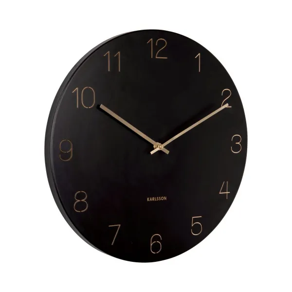 Karlsson 5762BK dizajnové nástenné hodiny, pr. 40 cm