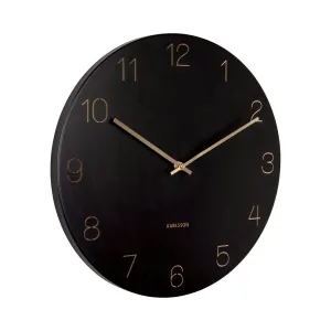 Karlsson 5762BK dizajnové nástenné hodiny, pr. 40 cm