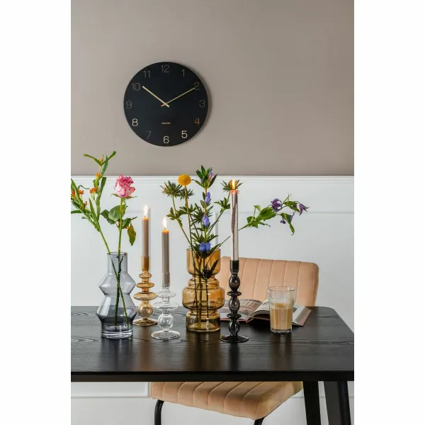 Karlsson 5762BK dizajnové nástenné hodiny, pr. 40 cm