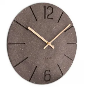LAVVU Hnedé hodiny Natur, pr. 34 cm