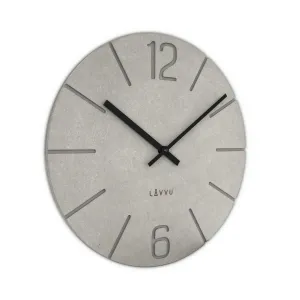 LAVVU Sivé hodiny Natur, pr. 34 cm
