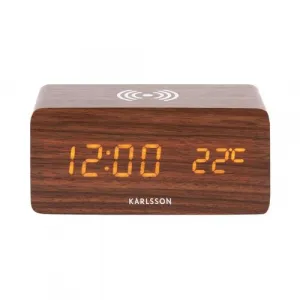Karlsson 5933DW LED budík/hodiny s nabíjaním 15 cm