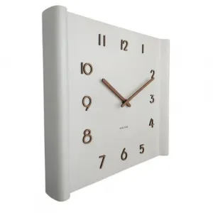 Karlsson 5960WH dizajnové nástenné hodiny 32 x 36 cm