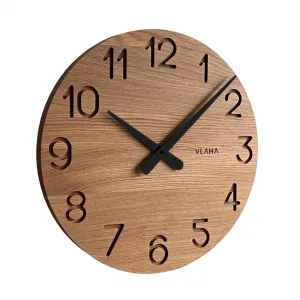 Vlaha VCT1132 dubové hodiny pr. 45 cm, černá