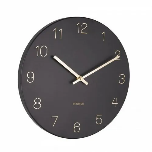 Karlsson 5788BK dizajnové nástenné hodiny, pr. 30 cm