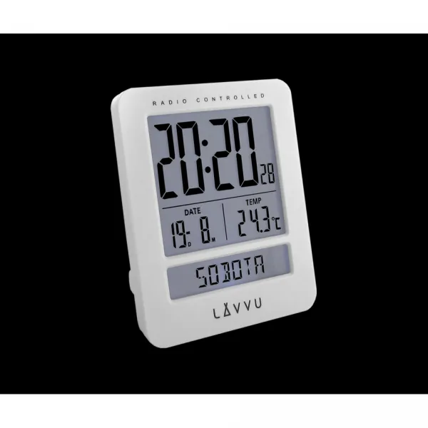 Digitálny budík Lavvu Duo White, 9,2 cm