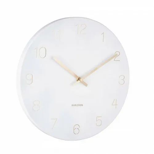 Karlsson 5788WH dizajnové nástenné hodiny, pr. 30 cm