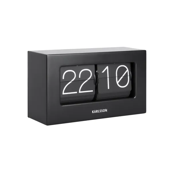 Designové stolní překlápěcí hodiny 5620BK Karlsson 21cm 