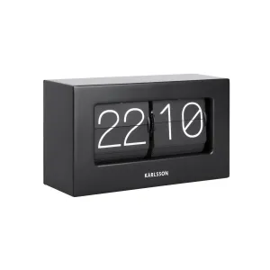 Designové stolní překlápěcí hodiny 5620BK Karlsson 21cm 