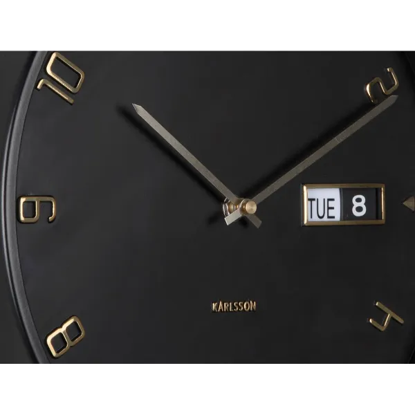 Karlsson 5953BK dizajnové nástenné hodiny 30 cm
