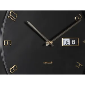 Karlsson 5953BK dizajnové nástenné hodiny 30 cm