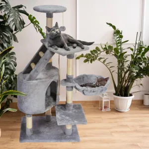 Tutumi Kočičí škrabadlo SOFFIA II 120 cm šedé
