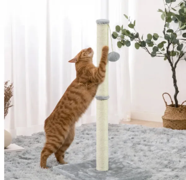 Tutumi Kočičí škrabadlo Candy 74 cm šedé