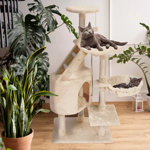 Tutumi Kočičí škrabadlo SOFFIA II 120 cm béžové