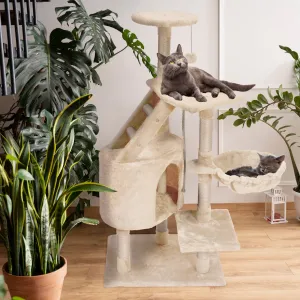 Tutumi Kočičí škrabadlo SOFFIA II 120 cm béžové