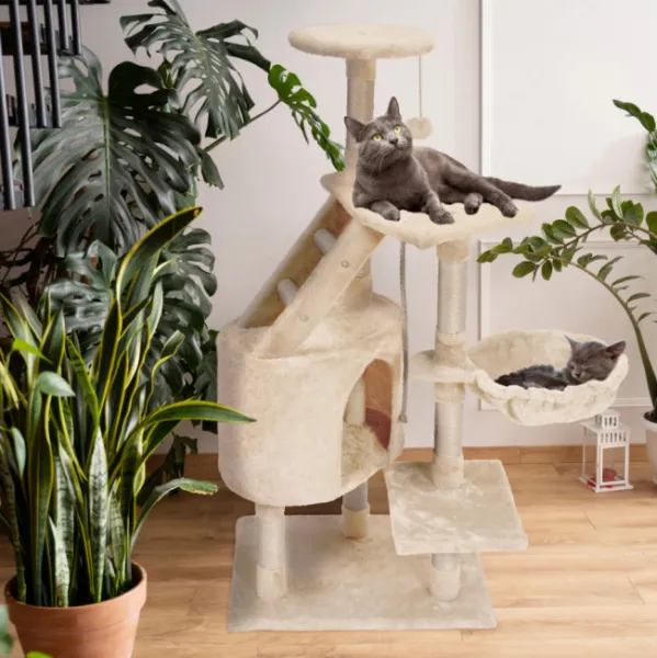 Tutumi Kočičí škrabadlo SOFFIA II 120 cm béžové