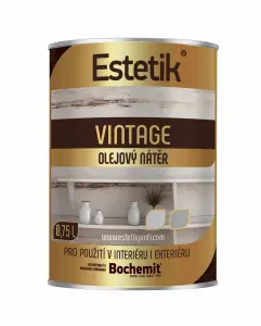 ESTETIK Vintage - olejová lazúra 0.75 l Sivá