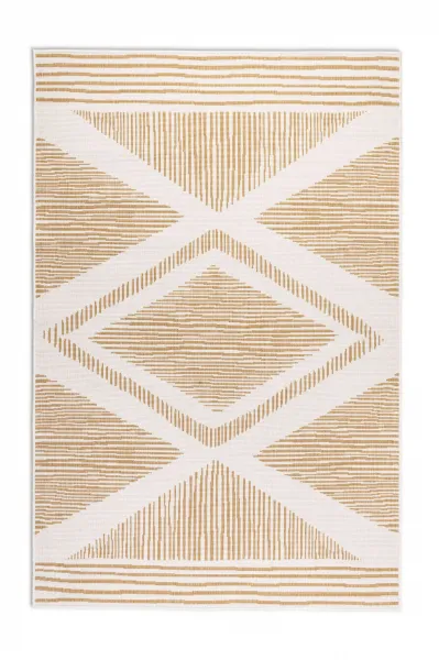 ELLE Decoration koberce Kusový koberec Gemini 106017 Ochre z kolekcie Elle – na von aj na doma - 80x150 cm