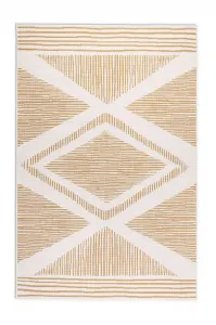 ELLE Decoration koberce Kusový koberec Gemini 106017 Ochre z kolekcie Elle – na von aj na doma - 80x150 cm