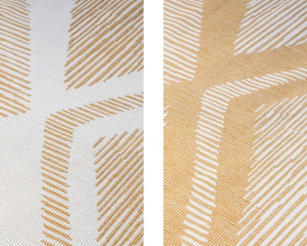 ELLE Decoration koberce Kusový koberec Gemini 106017 Ochre z kolekcie Elle – na von aj na doma - 80x150 cm