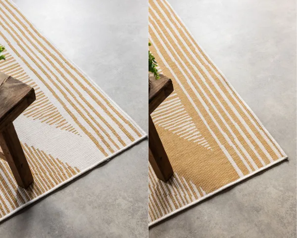 ELLE Decoration koberce Kusový koberec Gemini 106017 Ochre z kolekcie Elle – na von aj na doma - 80x150 cm