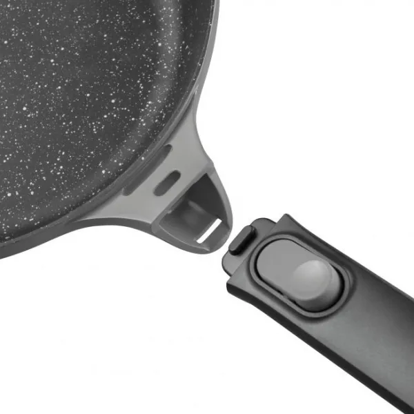 Panvica Gem GREY na grilovanie s odnimateľnou rukoväťou 28 cm