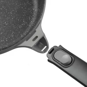 Panvica Gem GREY na grilovanie s odnimateľnou rukoväťou 28 cm