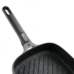 Panvica Gem GREY na grilovanie s odnimateľnou rukoväťou 28 cm