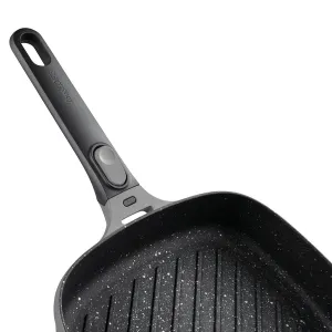 Panvica Gem GREY na grilovanie s odnimateľnou rukoväťou 24 cm