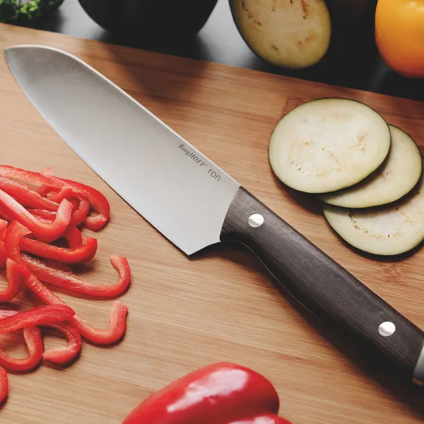 Nôž Ron santoku 17,5cm (tmavé drevo)