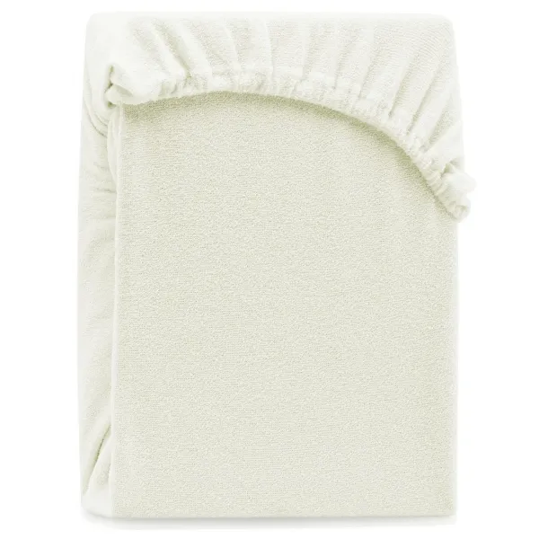 AmeliaHome Froté plachta s gumou Amelia Home Ruby ecru, veľkosť 160-180x200