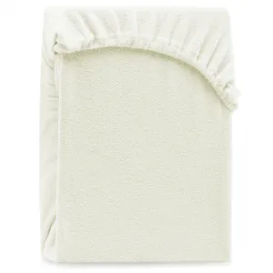 AmeliaHome Froté plachta s gumou Amelia Home Ruby ecru, veľkosť 160-180x200