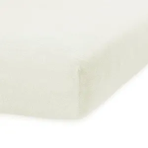 AmeliaHome Froté plachta s gumou Amelia Home Ruby ecru, veľkosť 160-180x200