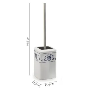 CIXI WC kefa na postavenie, porcelán, biela/modrá CX3389