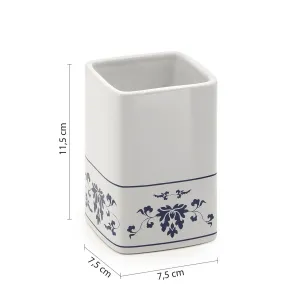 CIXI pohár na postavenie, porcelán, biela/modrá CX9889