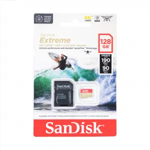 SanDisk Extreme microSDXC 128 GB pre akčné kamery + SD Adapter 170MB/s and 80MB/s, A2 C10 V30 UHS-I 