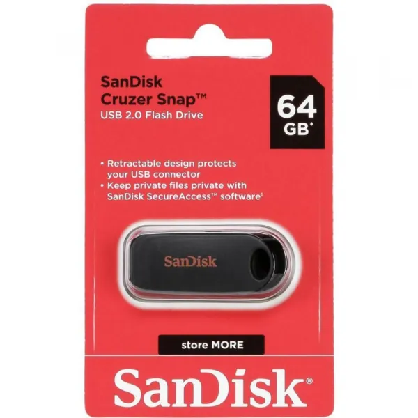 Flash disk SanDisk Cruzer Snap 64GB SDCZ62-064G-G35