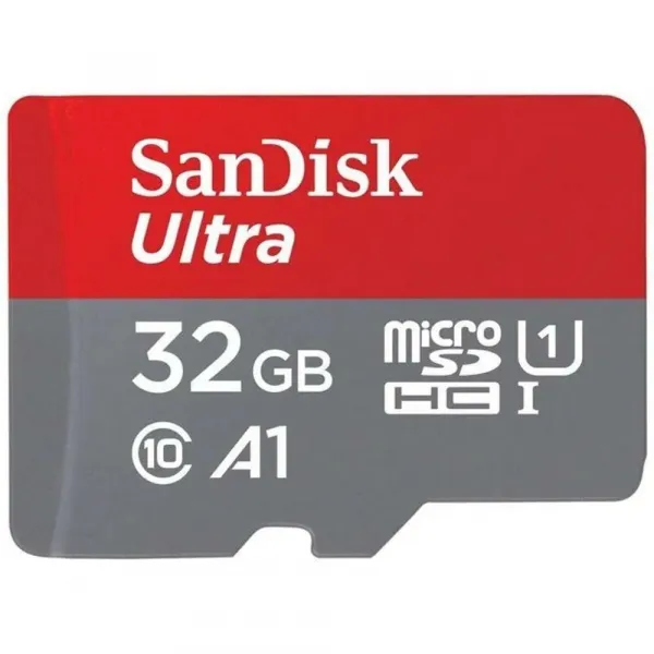 SanDisk MicroSDXC 32GB Ultra (120 MB/s, A1 Class 10 UHS-I, Android) + adaptér