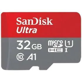 SanDisk MicroSDXC 32GB Ultra (120 MB/s, A1 Class 10 UHS-I, Android) + adaptér