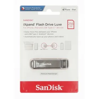 SanDisk iXpand Flash Drive Luxe 256 GB, Type-C 85235110