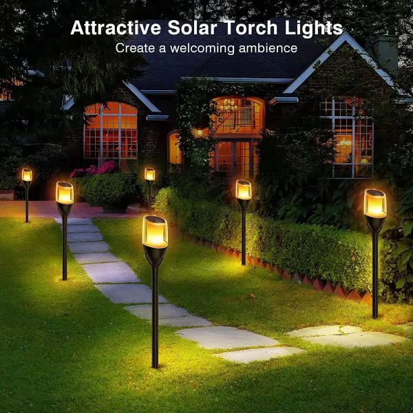 LED solárna lampa - Imitácia plameňa