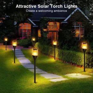 LED solárna lampa - Imitácia plameňa