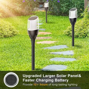 LED solárna lampa - Imitácia plameňa
